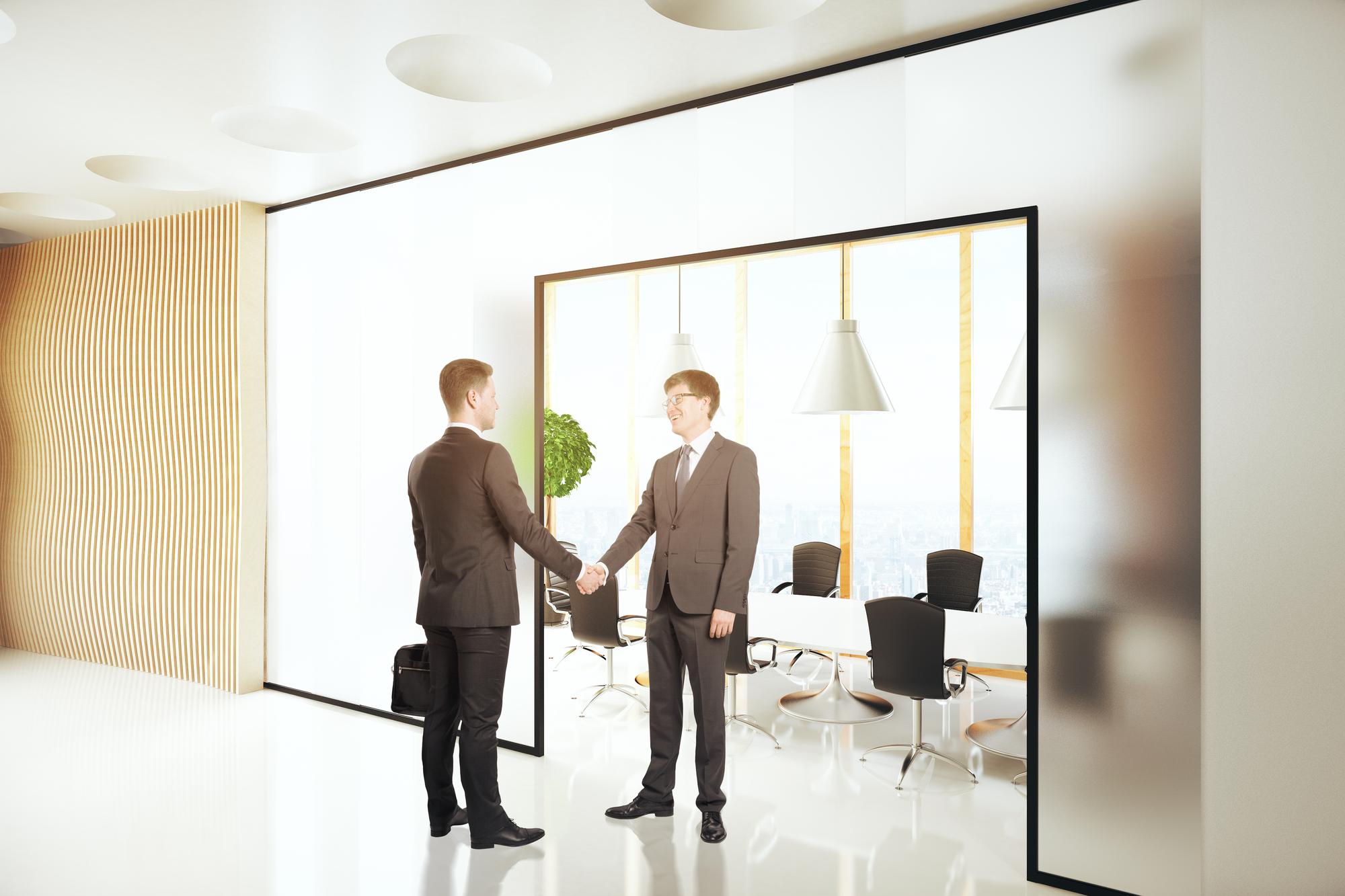 Consultation meeting in modern office